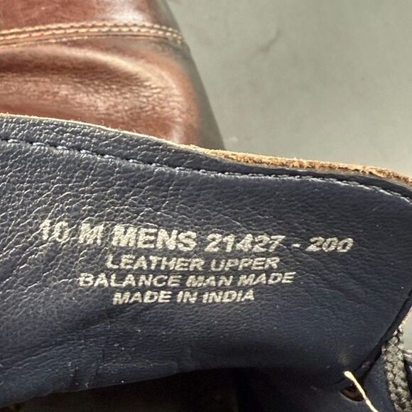 Stacy Adams Men’s Rafferty Cap Toe Lace-Up Boots Size 10 – Stylish Leather Dress - Picture 7 of 8